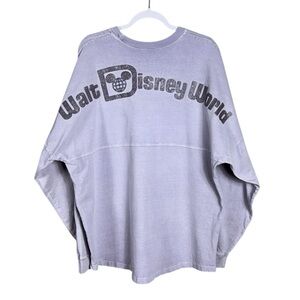 Walt Disney World WDW Spirit Jersey Shirt Size XL Purple Spell Out Logo